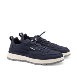 Docksteps JOURNEY LACE 7461 Scarpe Uomo Mocassino Nylon Laccio Elastico Navy 2
