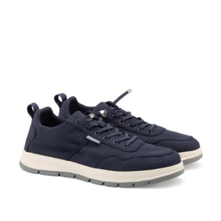 Docksteps JOURNEY LACE 7461 Scarpe Uomo Mocassino Nylon Laccio Elastico Navy
