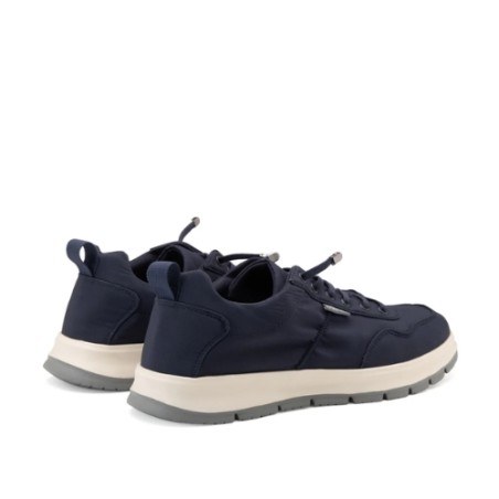 Docksteps JOURNEY LACE 7461 Scarpe Uomo Mocassino Nylon Laccio Elastico Navy