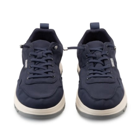 Docksteps JOURNEY LACE 7461 Scarpe Uomo Mocassino Nylon Laccio Elastico Navy