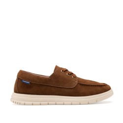 Docksteps FOIL 7448 Scarpe Uomo Mocassino Stringato in Camoscio Brown