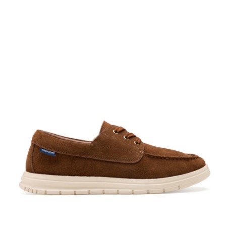 Docksteps FOIL 7448 Scarpe Uomo Mocassino Stringato in Camoscio Brown