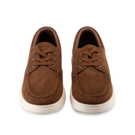 Docksteps FOIL 7448 Scarpe Uomo Mocassino Stringato in Camoscio Brown