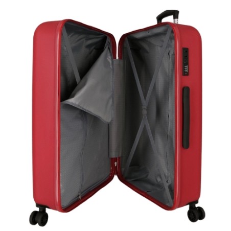 Roll Road FORMENTERA 5399227 Trolley Medio 65X46X24 cm 4 Ruote Rigido Rosso Granate