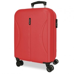 Roll Road FORMENTERA 5399127 Trolley Cabina 55X38X20 cm 4 Ruote Rigido Rosso Granate