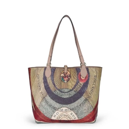 Gattinoni BIGP58171WVWT04NU Borsa Donna Shopping S Planetarium Reversibile Nude