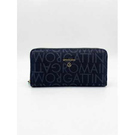 Gattinoni CHARLIE WEN4C8532WVP000 Zip Wallet  Portafogli L.Donna Nero