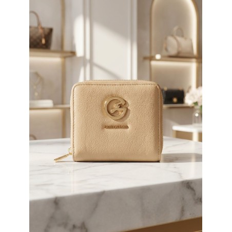 Gattinoni BINDN8418WVP517 Teodosia S Denise Soft Zip Wallet Donna Natural