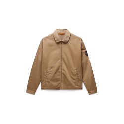 Napapijri A ARRAYANES NP0A4FI4N2D Giacca Overshirt in 100% Cotone Beige