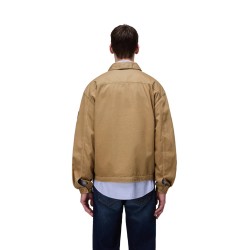 Napapijri A ARRAYANES NP0A4FI4N2D Giacca Overshirt in 100% Cotone Beige 2