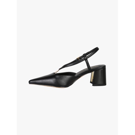 Laura Biagiotti 9679 Scarpe Donna Decollete Slingback Tacco Medio Black