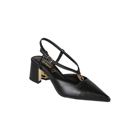 Laura Biagiotti 9679 Scarpe Donna Decollete Slingback Tacco Medio Black