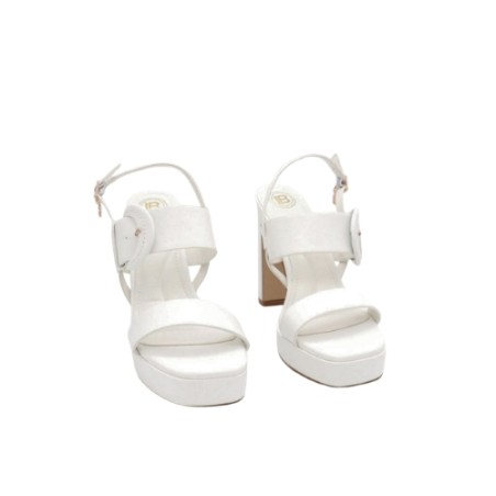 Laura Biagiotti 9755 Scarpe Donna Sandalo Tacco Alto White