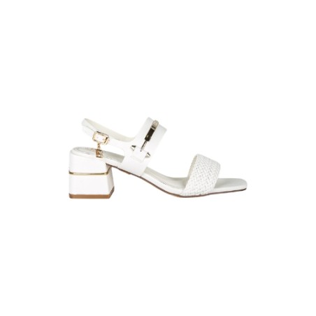 Laura Biagiotti 9745 Scarpe Donna Sandalo Tacco Medio White