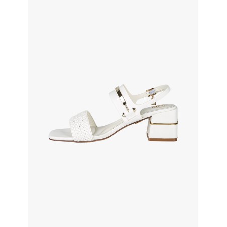 Laura Biagiotti 9745 Scarpe Donna Sandalo Tacco Medio White