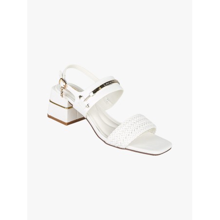 Laura Biagiotti 9745 Scarpe Donna Sandalo Tacco Medio White