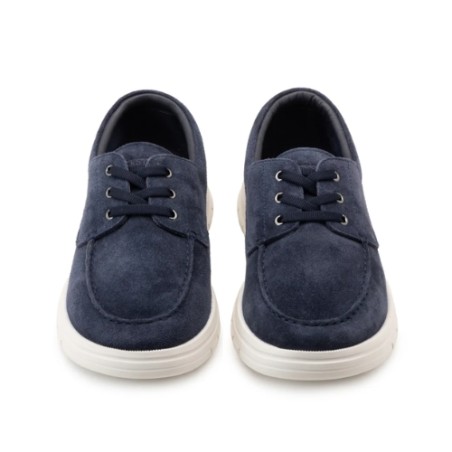 Docksteps FOIL 7448 Scarpe Uomo Mocassino Stringato in Camoscio Navy