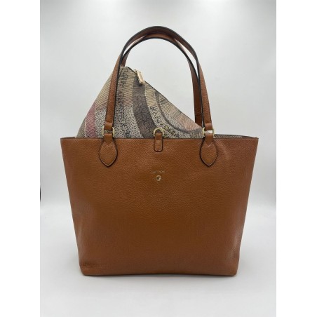 Gattinoni BIGP58171WVWWT2 Borsa Donna Shopping S Planetarium Reversibile Tobacco