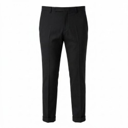 GC LUXURY NIGERIA  Pantalone Sartoriale Uomo Tasca America Slim Fit Nero