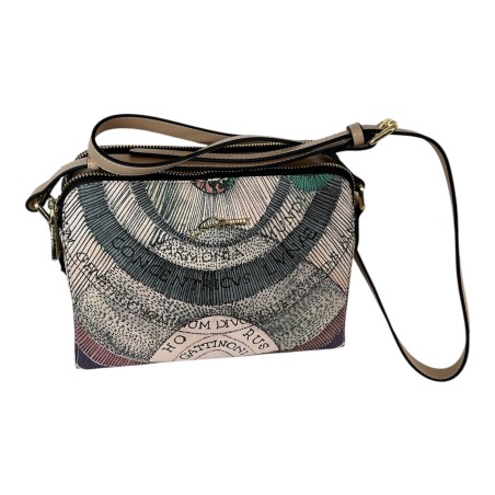 Gattinoni BIGPL6621WPQ003 Planetarium Crossbody Bag Double Zip Tracolla Classic Beige