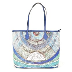 Gattinoni Planetarium M BIGPL6434WPQW39 Shopping Bag Watercolor Blu