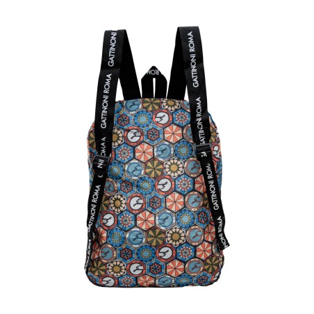 Gattinoni Roma BENTF8104WIPM06  Backpack  Zaino Large Teodosia Easy Chic Richiudibile Multicolor