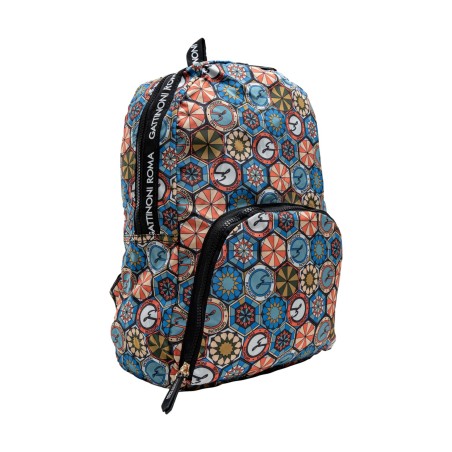 Gattinoni Roma BENTF8104WIPM06  Backpack  Zaino Large Teodosia Easy Chic Richiudibile Multicolor