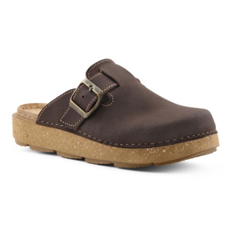 INBLU ED24 Ciabatte Donna Sabot Effetto Cucito Testa di Moro