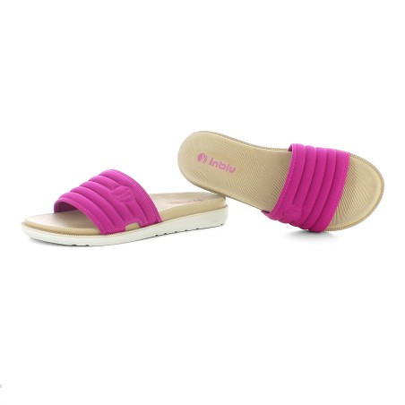 INBLU SF06 Ciabatte Donna Dual Density Fascia Larga Logo Azalea