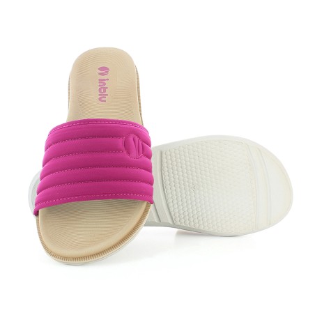 INBLU SF06 Ciabatte Donna Dual Density Fascia Larga Logo Azalea