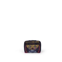 Gattinoni BIGYE6588WIAK01 Pochette Con Cerniera Planetario Classic Black Print