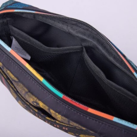 Gattinoni BIGYE6588WIAK01 Pochette Con Cerniera Planetario Classic Black Print