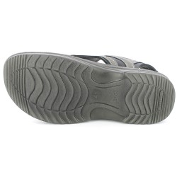 Inblu RY29 Sandalo Trakking Uomo Doppia Fascia a Strappo Nero 2