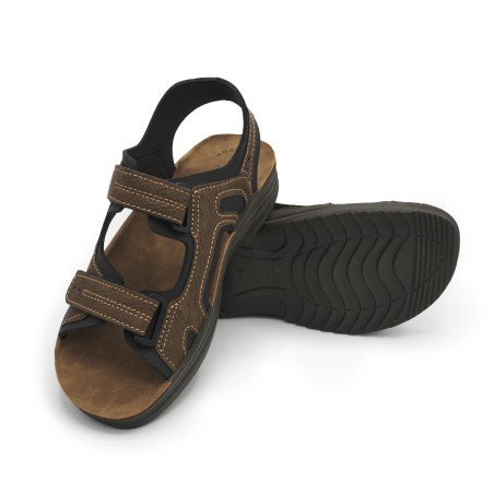 Inblu RY29 Sandalo Trakking Uomo Doppia Fascia a Strappo Testa Di Moro