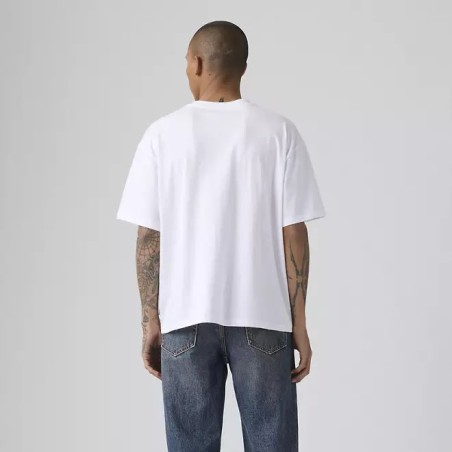 LEVI'S 004H0-0020 GR BOXY TEE T-Shirt Uomo Con Stampa Bianco