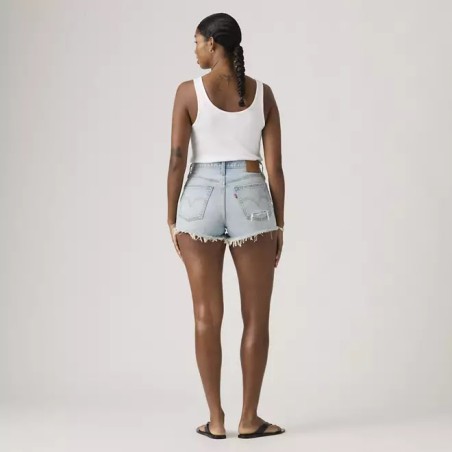 Levi's 501® 56327-0552 ORIGINAL Short Donna Vita Alta Azzurro