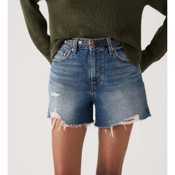 Levi's RIBCAGE 005DS-0000 Short Donna Vita Alta Blu