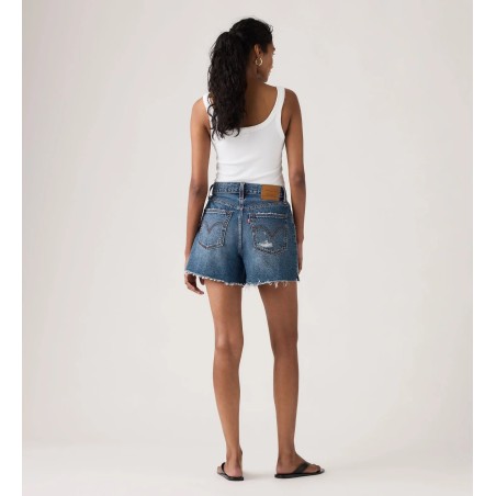 Levi's RIBCAGE 005DS-0000 Short Donna Vita Alta Blu