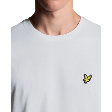 LYLE&SCOTT Est 1874 T-Shirt Maglietta Uomo Mezza Manica con Logo White