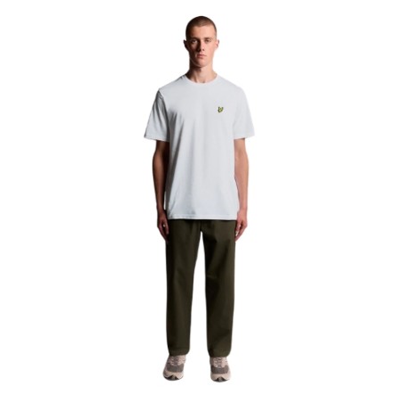 LYLE&SCOTT Est 1874 T-Shirt Maglietta Uomo Mezza Manica con Logo White