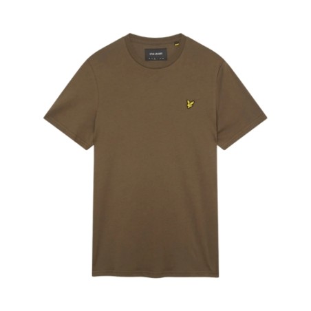LYLE&SCOTT Est 1874 T-Shirt Maglietta Uomo Mezza Manica con Logo Verde Olive