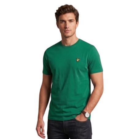 LYLE&SCOTT Est 1874 T-Shirt Maglietta Uomo Mezza Manica con Logo Jolly Green
