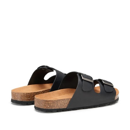 Docksteps VEGA 7443 Ciabatta Uomo  Doppia Fascia Regolabile Nero