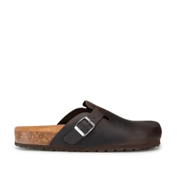 Docksteps VEGA 7444 Ciabatta Sabot Uomo Fascia Regolabile Nabuck Coffee