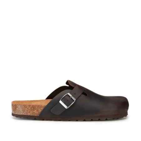 Docksteps VEGA 7444 Ciabatta Sabot Uomo Fascia Regolabile Nabuck Coffee