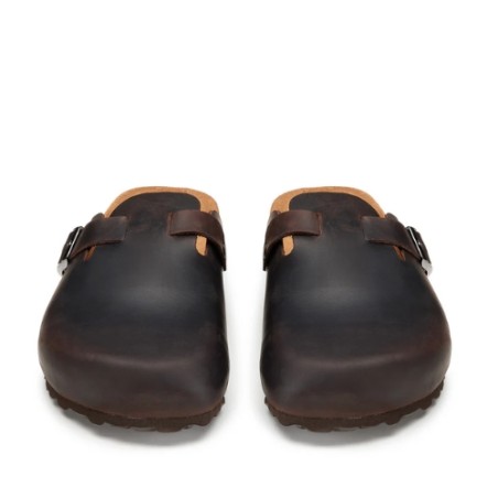 Docksteps VEGA 7444 Ciabatta Sabot Uomo Fascia Regolabile Nabuck Coffee
