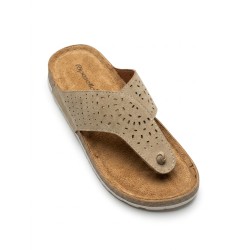 Riposella ADELE WC00BX Ciabatte Donna Infradito Beige 2