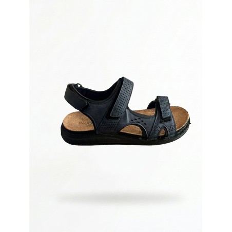 Riposella Ilario MC01BX Sandali Uomo Doppia Fascia Regolabile Extra Comfort Navy Blue