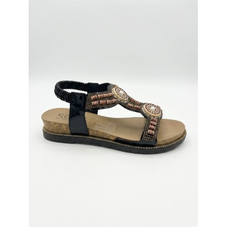 Solo Soprani MIARI 619 Ciabatta Sandalo Donna Black