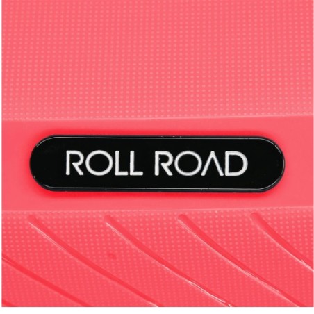 Roll Road ORBIT 5499423 Set 3 Trolley Grande Medio Cabina 4 Ruote Rigido Coral